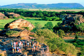 Breathtaking open scenic space  to be witnessed on top of Ubirr Rock Kakadu