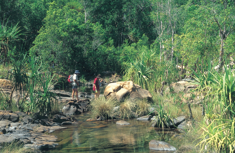 Exploring Maguk Barrimundi Gorge in Kakadu