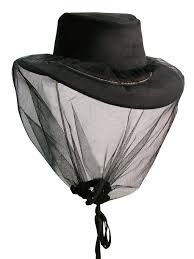 Fly or mosquito hat shade - known as a face net or fly net.