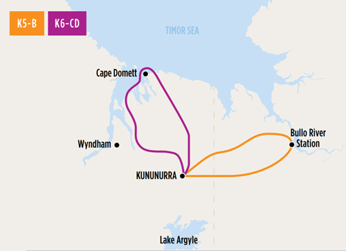 Map of Bullo River Station day trip