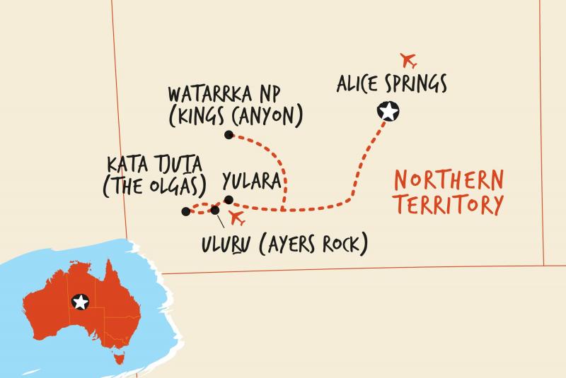 Map PAR4 Explore the Uluru and Kings Canyon National Parks 